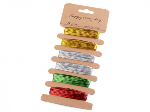 Lurexová šňůrka plochá šíře 2 mm