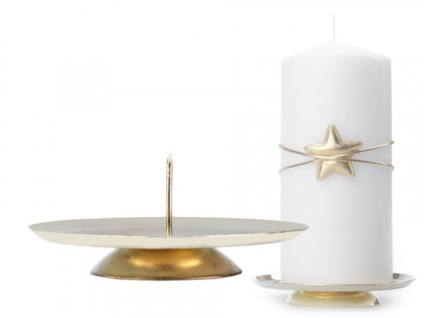 Vánoční stolní svícen Ø7,5 cm