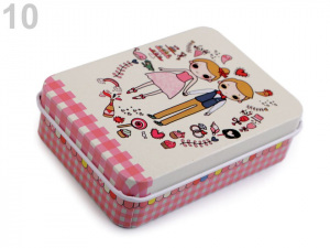 Plechová krabička na šití