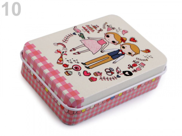 Plechová krabička na šití