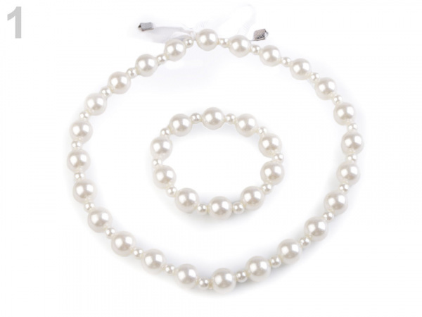 Dětská sada perlový náhrdelník a náramek