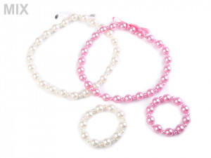 Dětská sada perlový náhrdelník a náramek