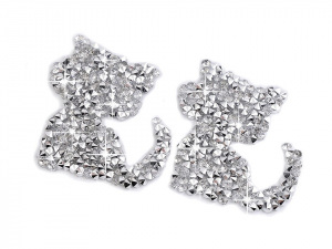 Nažehlovací kočka s kamínky