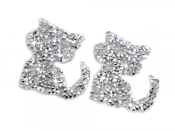 Nažehlovací kočka s kamínky