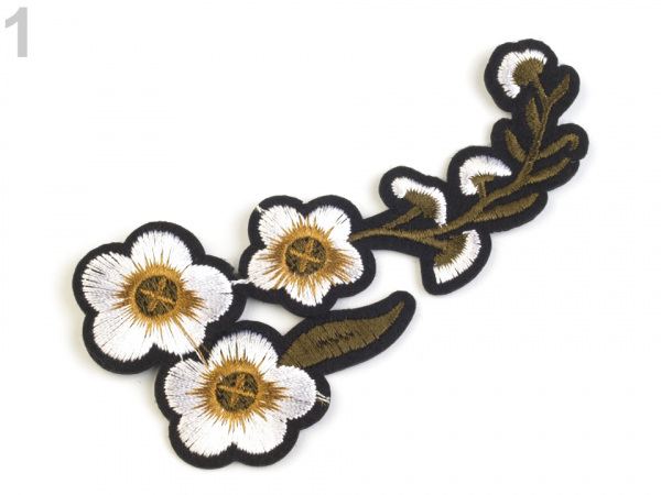 Nažehlovačka na rifle květy