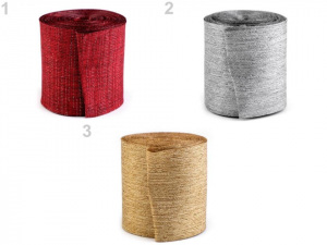 Řezaná stuha s lurexem šíře 60 mm