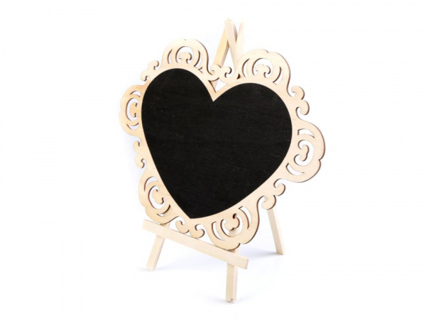 Tabulka srdce se stojánkem