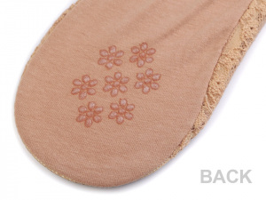 Ponožky do balerín celokrajkové s protiskluzem, bavlněné