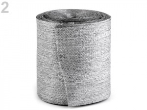 Řezaná stuha s lurexem šíře 60 mm