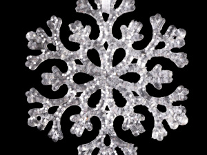 Vločka s glitry Ø8,5 cm