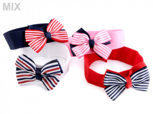 Dětská elastická čelenka do vlasů námořnická