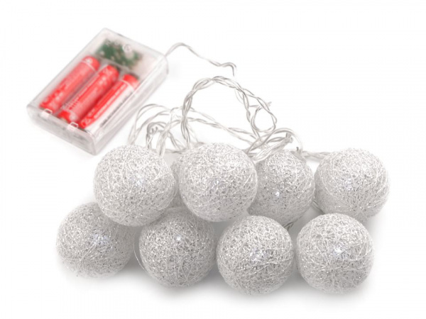 Vánoční osvětlení na baterie Ø4 cm