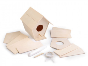 Kreativní sada - dřevěná ptačí budka