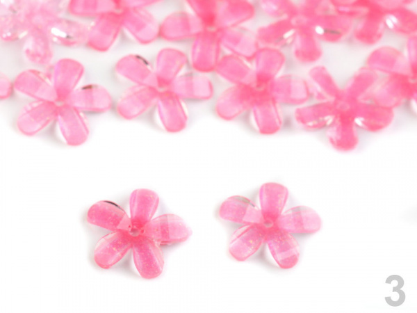 Broušený květ našívací Ø10 mm