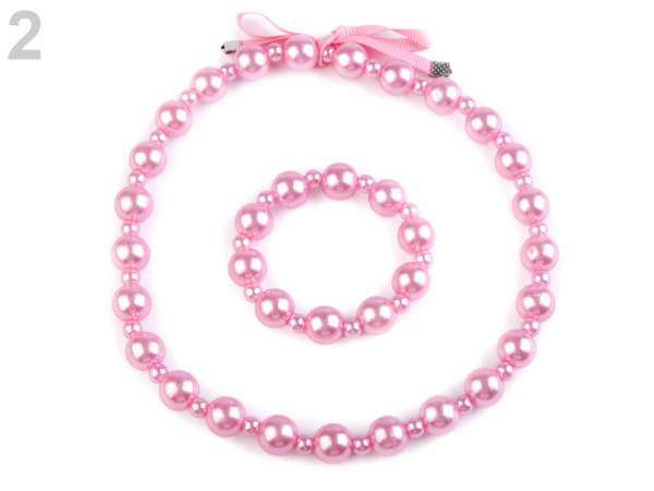 Dětská sada perlový náhrdelník a náramek