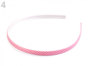 Plastová čelenka do vlasů s puntíky