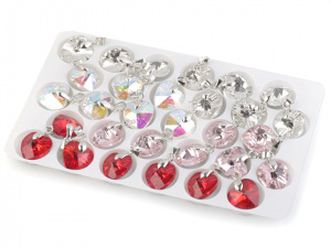 Přívěsek broušené srdce 14 mm