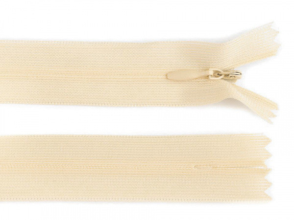 Spirálový zip skrytý No 3 délka 35 cm dederon