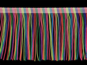 Třásně šíře 9; 10 cm neon