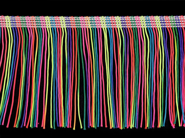 Třásně šíře 9; 10 cm neon