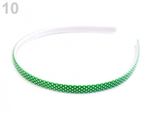 Plastová čelenka do vlasů s puntíky