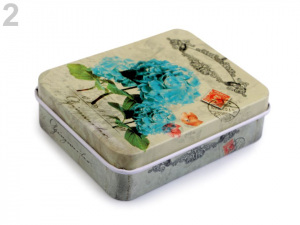 Plechová krabička na šití