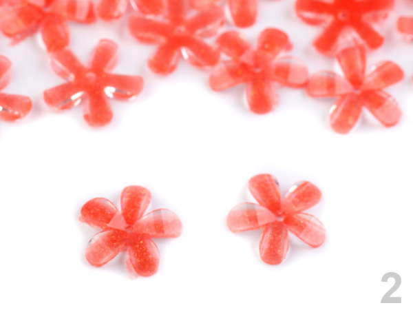 Broušený květ našívací Ø10 mm