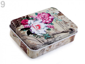 Plechová krabička na šití