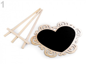 Tabulka srdce se stojánkem
