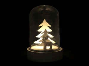 Svítící dekorace - domeček, stromečky