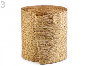 Řezaná stuha s lurexem šíře 60 mm