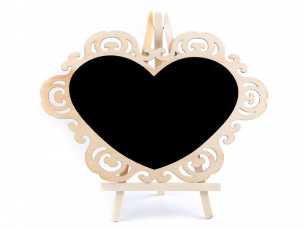 Tabulka srdce se stojánkem