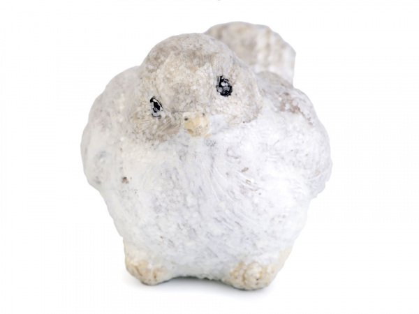 Vánoční / zimní ptáček s glitry