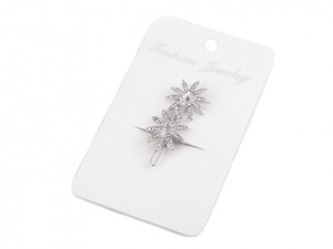 Štrasová sponka do vlasů květy