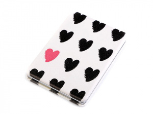 Kosmetické zrcátko srdce