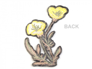 Nažehlovačka na rifle květy