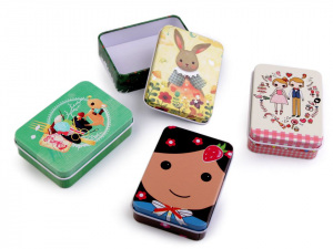 Plechová krabička na šití