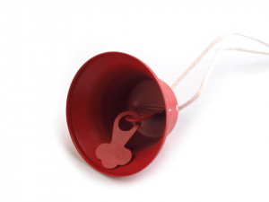 Vánoční zvoneček 24x30 mm