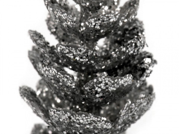 Umělé šišky k aranžování s glitry