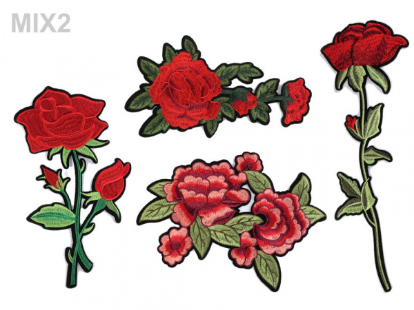 Nažehlovačka květy / růže