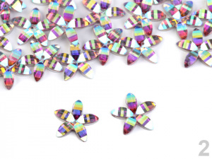 Broušený květ našívací Ø12 mm