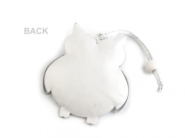 Kovová dekorace sova