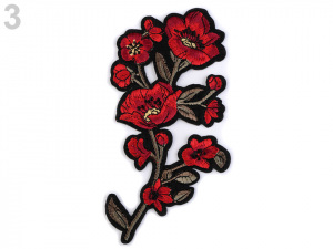 Nažehlovačka na rifle květy