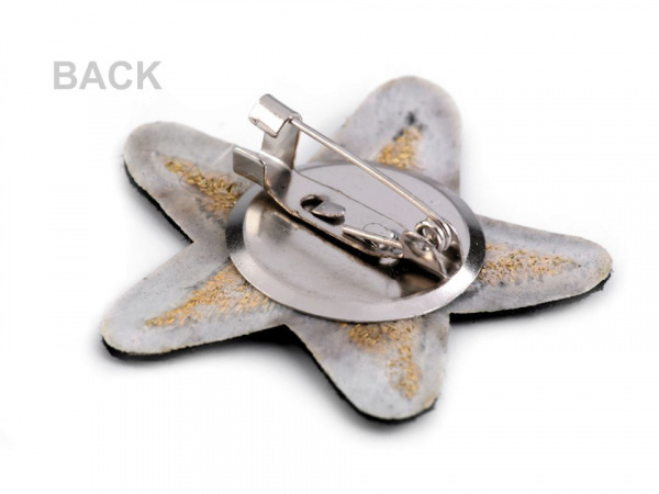 Textilní brož cupcake, srdce, plameňák