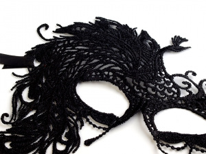 Karnevalová maska - škraboška páv