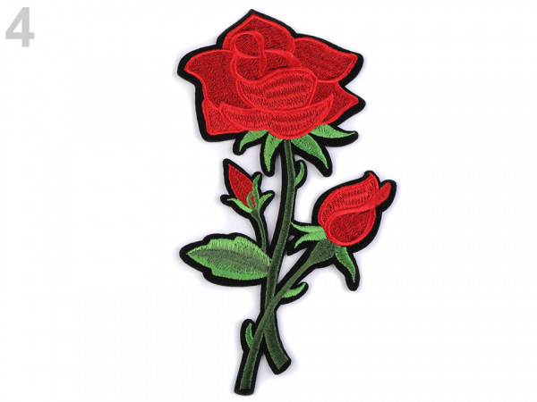 Nažehlovačka na rifle květy