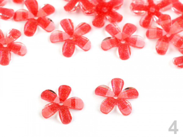 Broušený květ našívací Ø10 mm