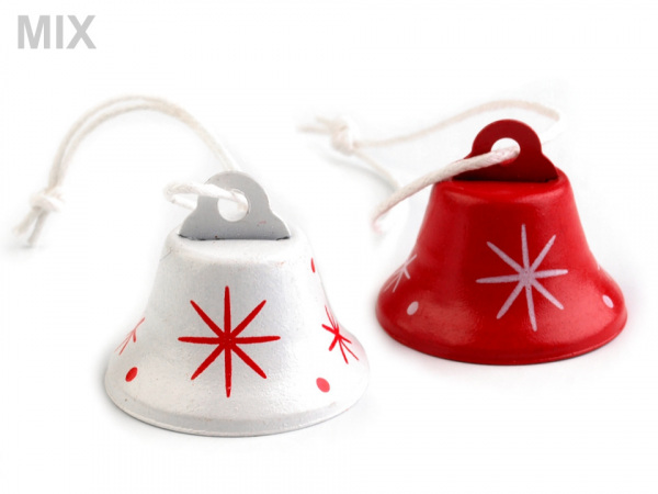Vánoční zvoneček 24x30 mm