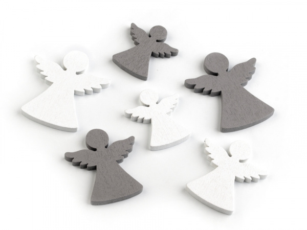 Dřevěný anděl mix velikostí