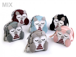 Klíčenka / pouzdro / batůžek sova